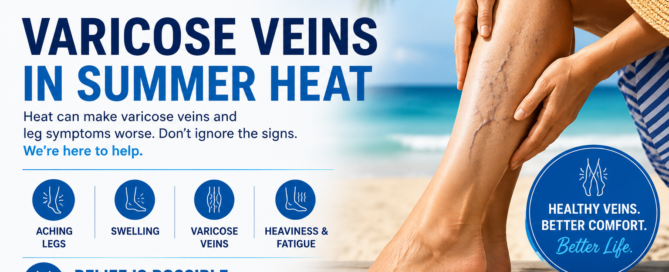 Varicose veins in summer heat